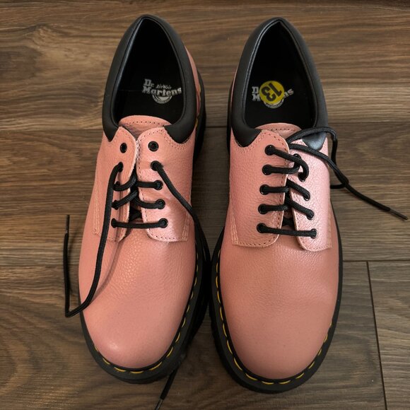 NEW Dr Martens 8053 Leather Platform Casual Shoe Boots Pink Lace Up Ankle EU 47 - Picture 4 of 10